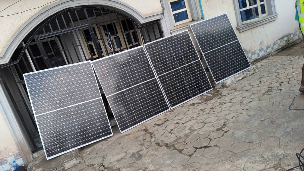 Carl Solar panels ready for mounting
