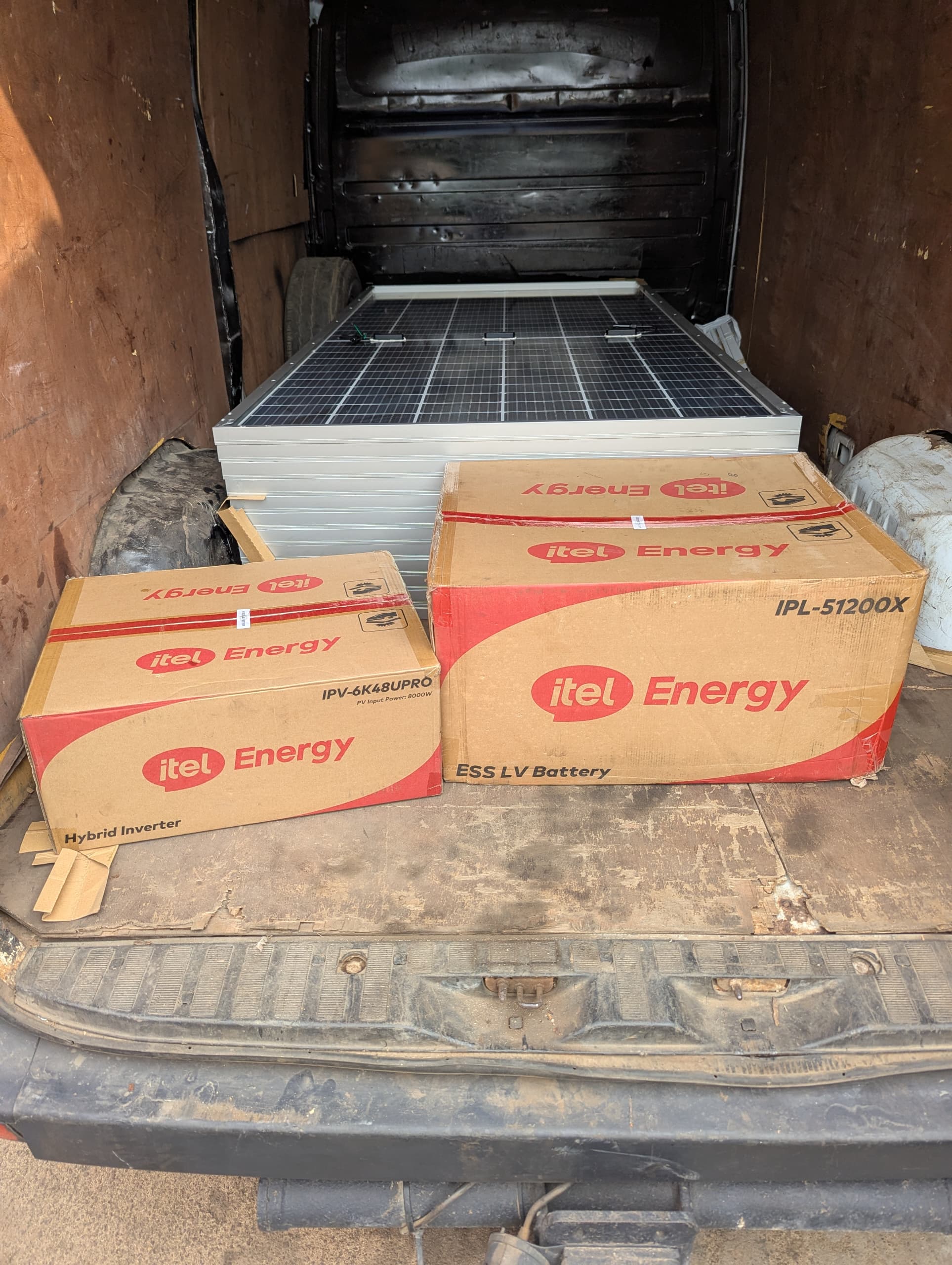 Carl Solar equipment delivery