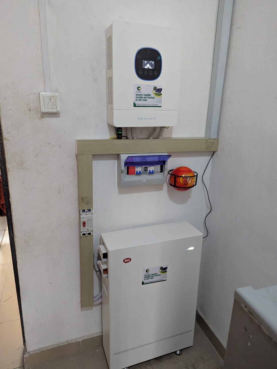 Carl Solar solar equipment setup